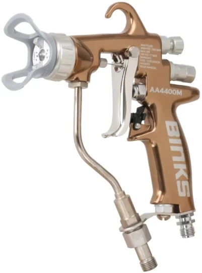 Le nouveau pistolet airless air assisté BINKS AA4400M a été conçu pour l'utilisateur et l'environnement