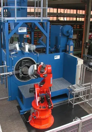Manutention et Grenaillage : 2 opérations en 1 grâce au ROBOT GRIPPER développé par SCHLICK