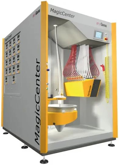 MagicCenter d\' ITW GEMA, un nouveau concept de centrale de poudrage