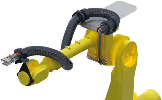 Des faisceaux de câbles rapidement montés et dédiés à la robotique chez IGUS