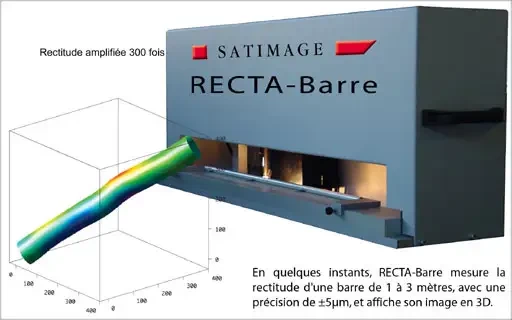 Visualiser instantanément la rectitude d'une barre en 3D avec Recta-Barre de SATIMAGE