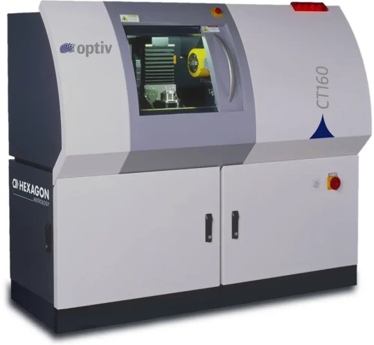 Optiv CT160, système de tomographie par rayons X d\'HEXAGON Metrology, permet de relever les caractéristiques extérieure