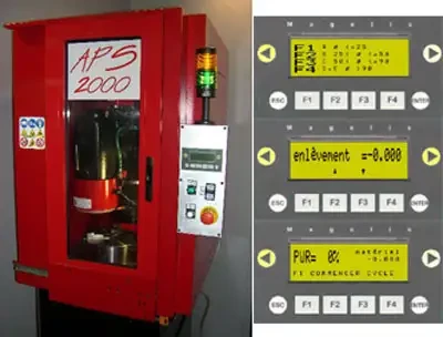 APS 2000, une affûteuse à commande numérique pour outil de poinçonnage