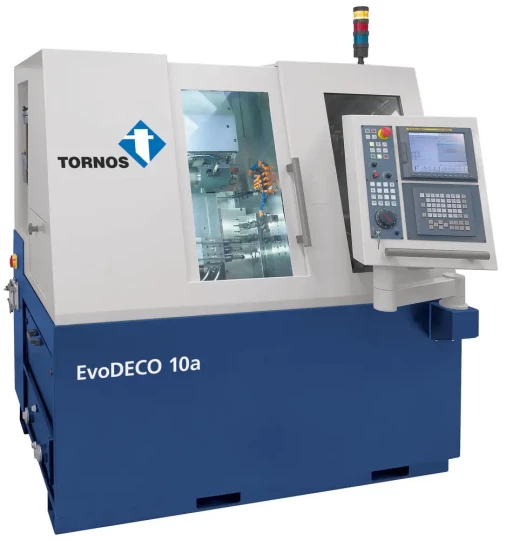 EvoDECO 10 de TORNOS, un tour automatique monobroche à poupée mobile et CN 