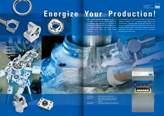 machine EMAG usinage électrochimique pour alliages à base de nickel et alliage