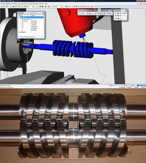 ESPRIT assure la programmation d'un centre d'usinage multifonctions MORI SEIKI chez COMES