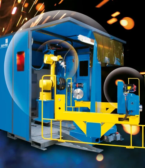 la cellule MAJOR autoportante à table tournante et axes robotisés pour le soudage sera présentée par AIR LIQUIDE WELDING
