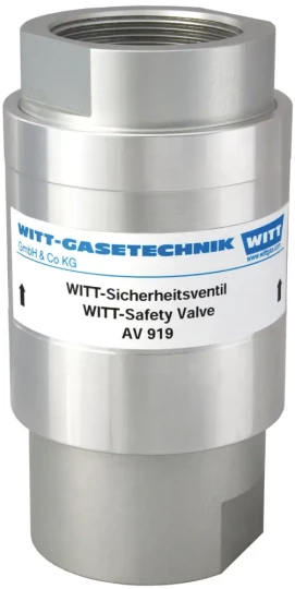 WITT présentera sa nouvelle soupape AV919 protégeant contre les surpressions de gaz (presque 1000 m³ de gaz évacués) sur