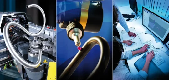 TRACTO-TECHNIK expose une cellule de cintrage avec magasin de tubes et mise à l’unité, chargement robotisé et mesure int