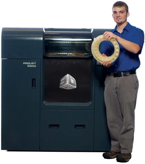 Vitesse d'impression et résolution améliorées sur l'imprimante 3D grand format ProJet 5000 de 3D SYSTEMS