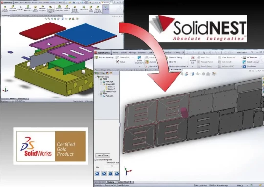 SolidNEST une solution de FAO tôlerie totalement intégrée à SolidWorks
