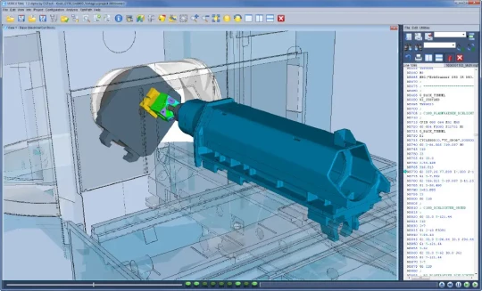 Simulation MOCN avec détection de collisions très rapide pour CGTECH Vericut 7.3