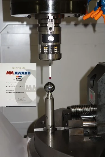La calibration 5 axes automatique pour l\'usinage OKUMA récompensé à l\'EMO 2013