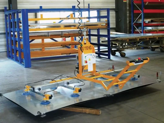 Palonnier pour stockeur tôle AXITEC sur Tolexpo
