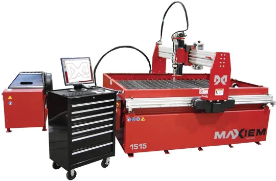 Machine de découpe jet d\'eau économique OMAX Maxiem sur Tolexpo