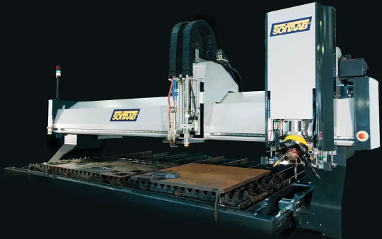 Machine découpe plasma, taraudage, marquage, chanfrein SOITAAB