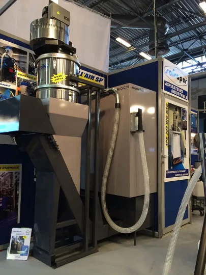 Aspirateur huile copeaux intégré machine usinage - SOFRAPER