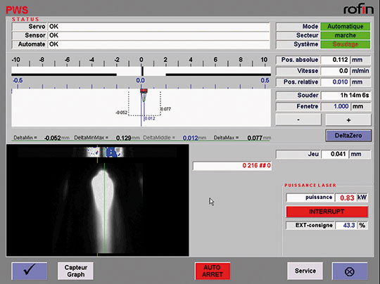 controle soudage laser rofin