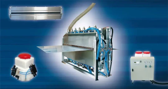 Lubrification découpage emboutissage feuillard Spraying Systems