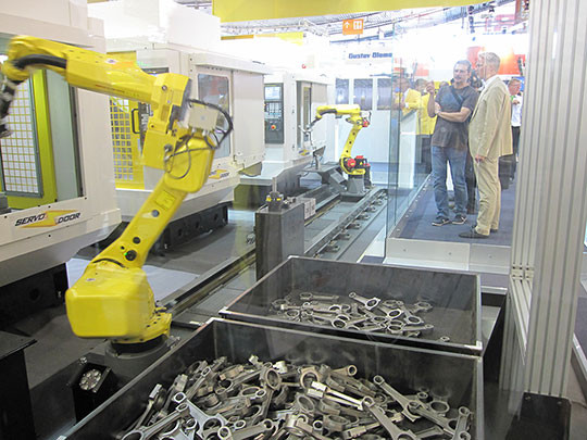 robot chargement usinage fanuc