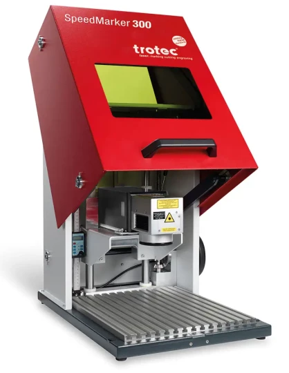Une station de marquage et de gravure laser compacte chez TROTEC