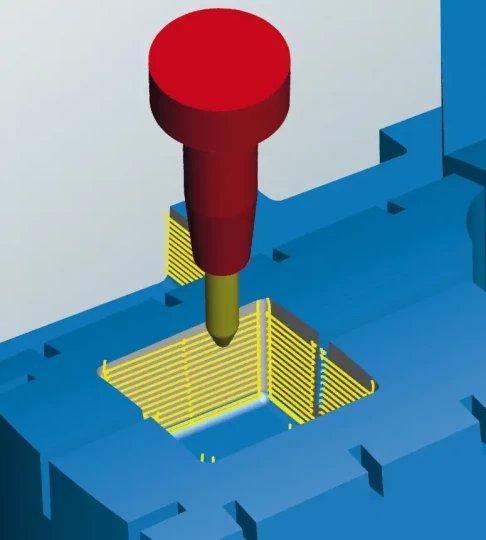 Usinage en finition tangentielle avec fraise tonneau conique