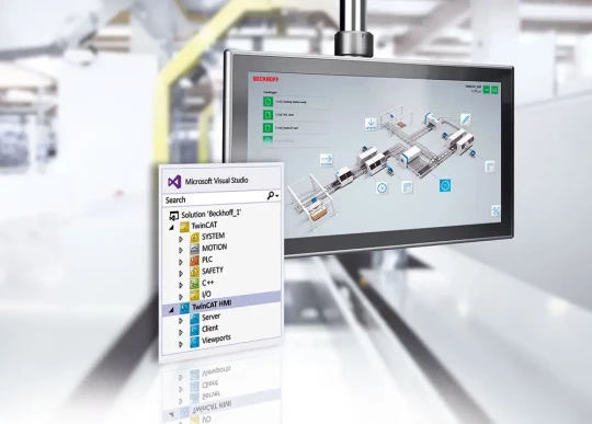 Simple, ouverte, sur base HTML5 : TwinCAT HMI