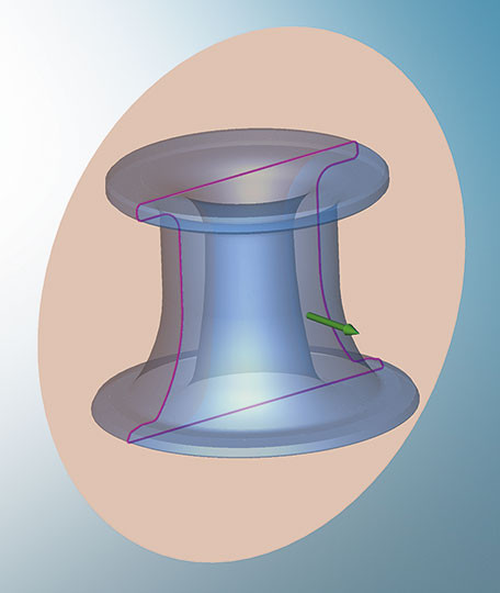 usinage contour surface solide