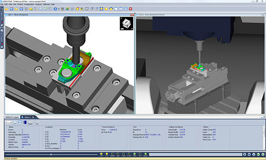 interface simulation usinage vericut