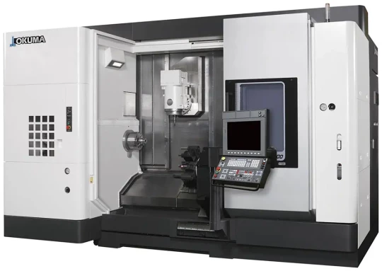 Tour multifonctions à une ou deux tourelles pour inconel, intox, titane - OKUMA