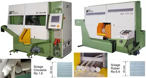 Spécial SIMODEC 2004 et INDUSTRIE 2004 : MISSLER propose également la technologie du sciage à scie circulaire carbure et acier rapide