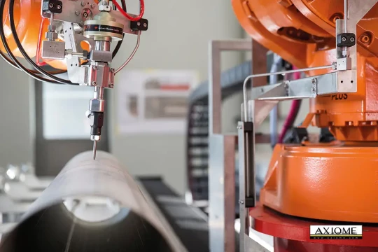 Robot de découpe jet d'eau abrasif sur axe linéaire