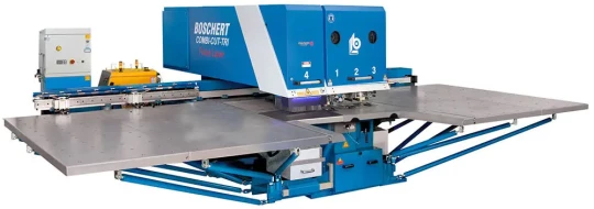 Combiné poinçonnage découpe laser fibre et table fibre automatisée - BOSCHERT