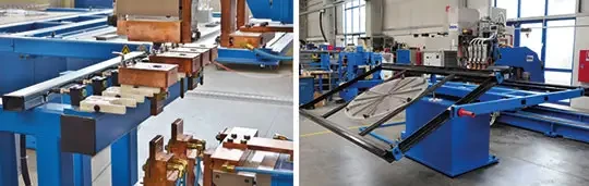 Une machine de soudage par résistance à changement d'outils automatiques