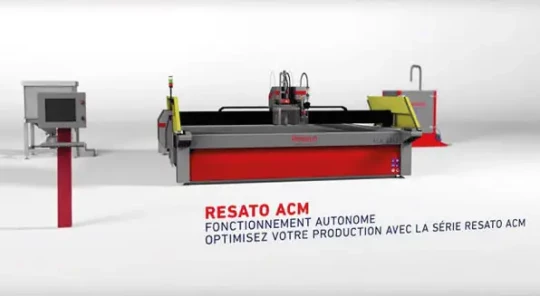 Découpe jet d'eau autonome pour optimiser la production - RESATO