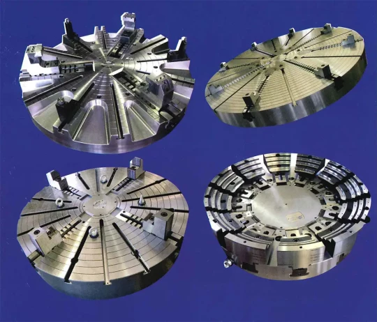 Plateaux de grands diamètres pour serrage pneumatique ou hydraulique