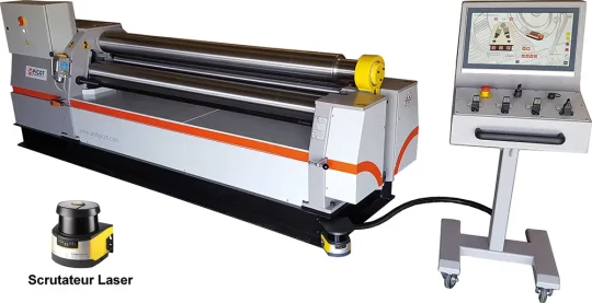 Sécurisation du roulage de tôles avec un scrutateur laser - AMB PICOT