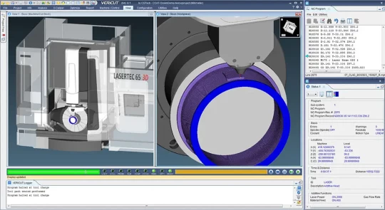 Simulation de machines hybrides assurant le fraisage et la fabrication additive