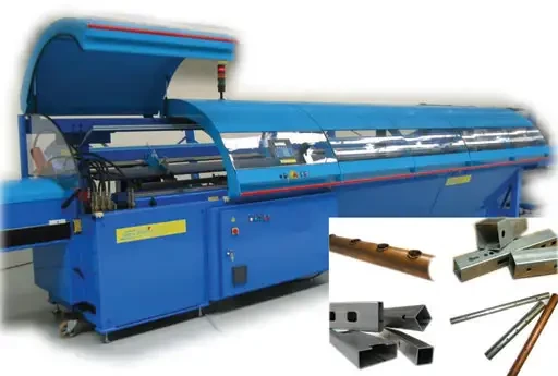Spécial TUBE 2004 : sur le stand 4 F 16, SBS PROCESS montrera la machine combinée CN PUNCUT-EXPERT, associant sur le même bâti la coupe et le poinçonnage et permettant de réaliser des pièces finies directement à partir de la barre