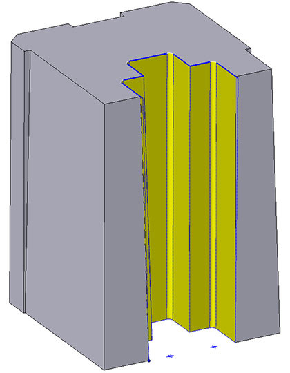 electroerosion selection face brut