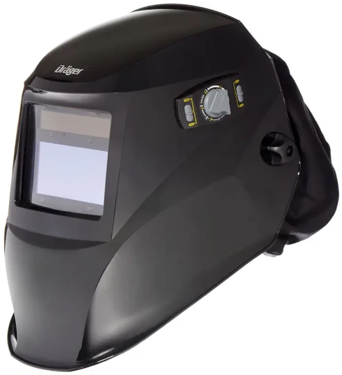 Un masque de soudage avec filtre obscurcissant grâce à son capteur optique