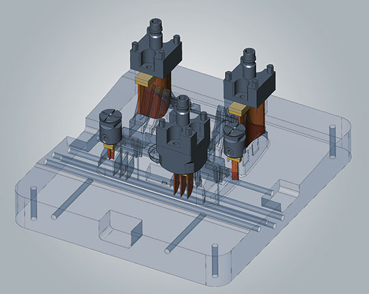 module creation electrode usinage