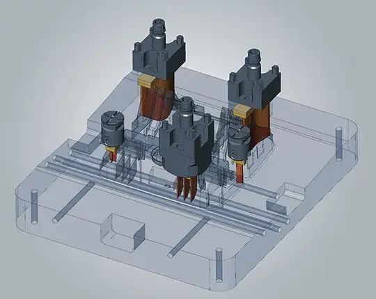 module creation electrode usinage