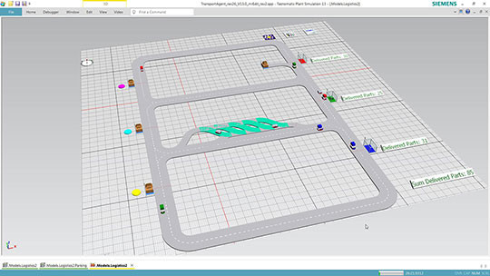 simulation logistique usine