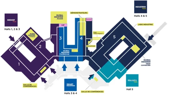 GLOBAL INDUSTRIE regroupe les salon INDUSTRIE, TOLEXPO, MIDEST et SMARTINDUSTRIE