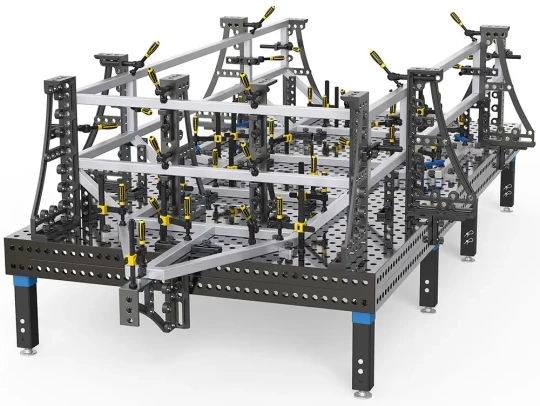 Des tables de montage et soudage modulaires en 2D et 3D