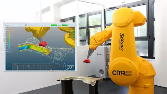 Mesure robotisée rivalisant avec les machines à mesurer tridimensionnelles