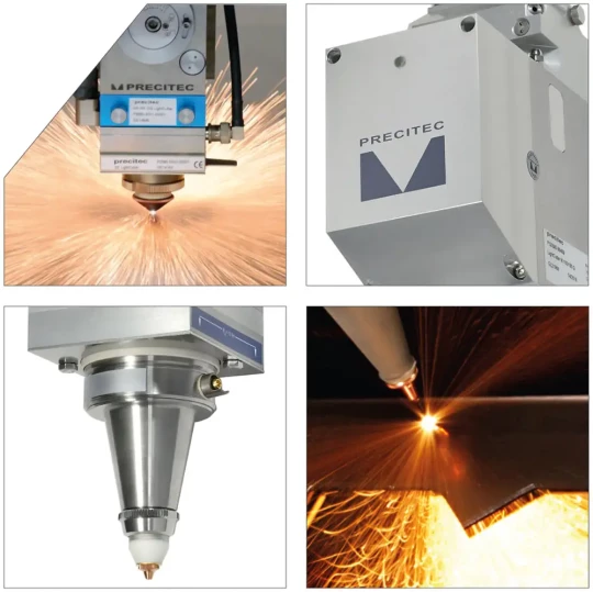 Têtes de découpe pour laser d’une puissance intermédiaire inférieure à 4 kW