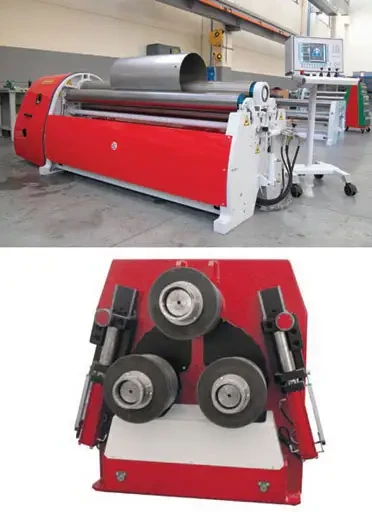 Spécial INDUSTRIE 2004 : PROMAU-DAVI présente, pour la première fois, les nouvelles gammes de rouleuses pour petites épaisseurs MCA (4 rouleaux) et MAX (3 rouleaux pyramidale)