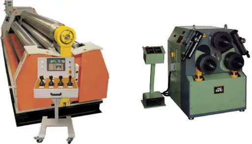 Spécial INDUSTRIE 2004 : amb PICOT présente l'ensemble de sa gamme de rouleuses depuis les petites rouleuses asymétriques électromécaniques pour tôles fines jusqu'aux rouleuses croqueuses à forte capacité